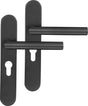Differnz | amsterdam deurkruk | ovaal schild | cilinder 55 mm | gun metal