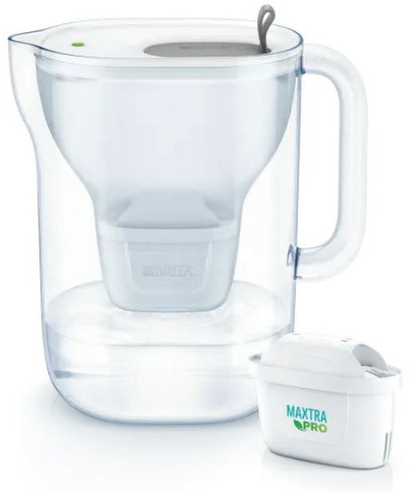 Brita kannen - filtrerende waterkoker style xl led, inhoud 3,6 l, filter maxtra pro, grijs 1052803