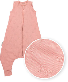 Meyco Baby Studio Collection Schlafanzug-Overall mit Schleife – Rosa – 92 cm – 2,0 Tog