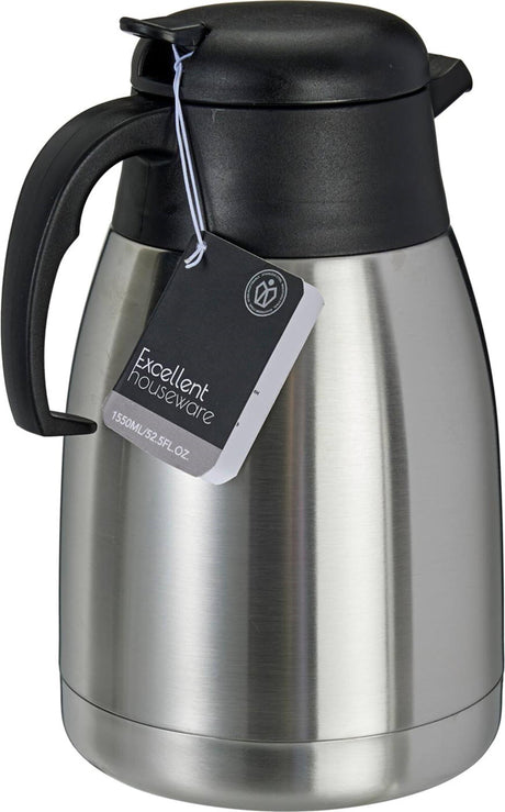 Excellent houseware koffiekan dubbelwandig rvs 1550ml