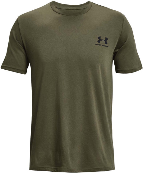 Under armour ua m sportstyle lc short sleeve heren sportshirt - groen - maat m