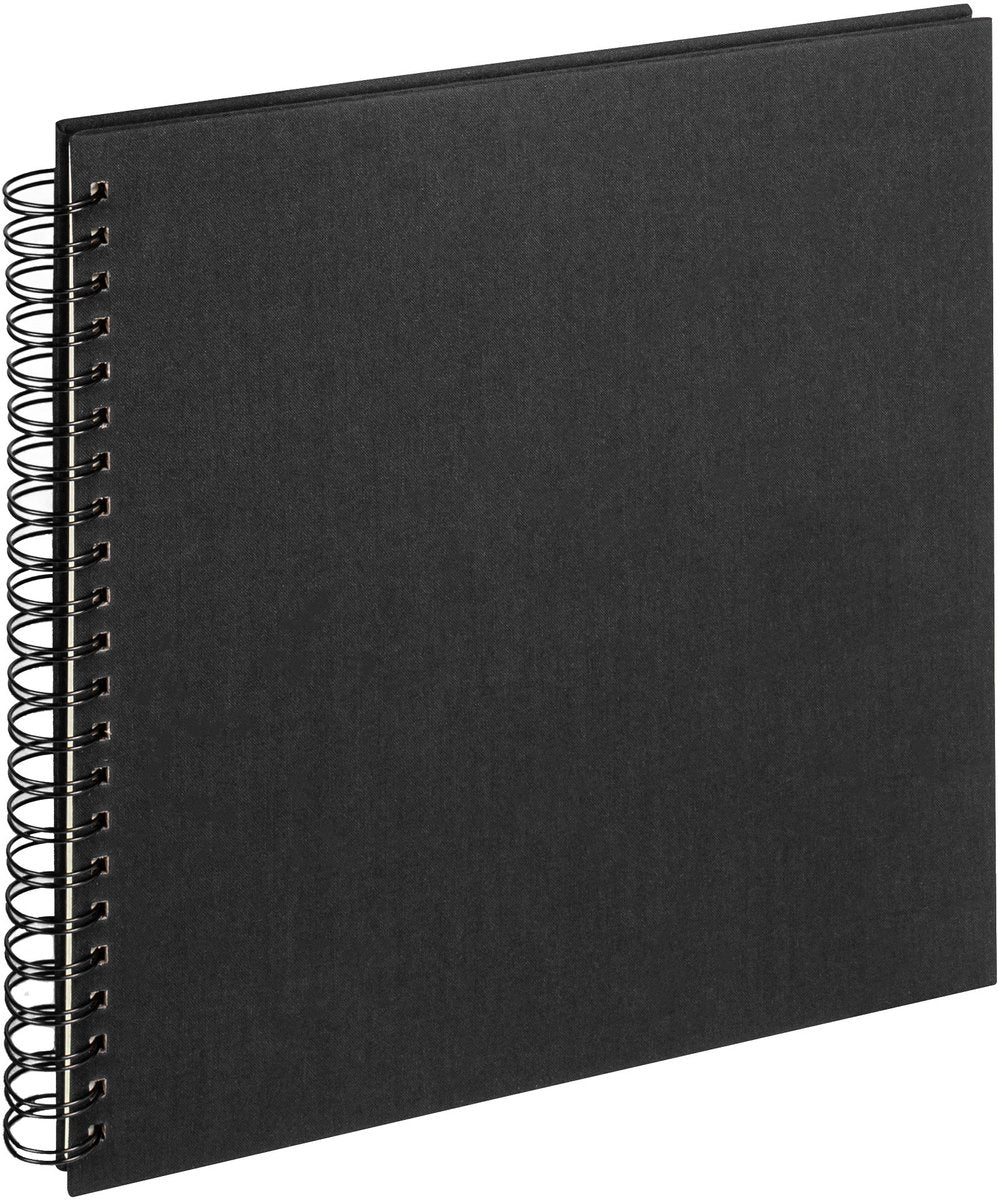 Walther SA-510-B Stoff - Spiralalbum - Größe 30 x 30 cm - Schwarz
