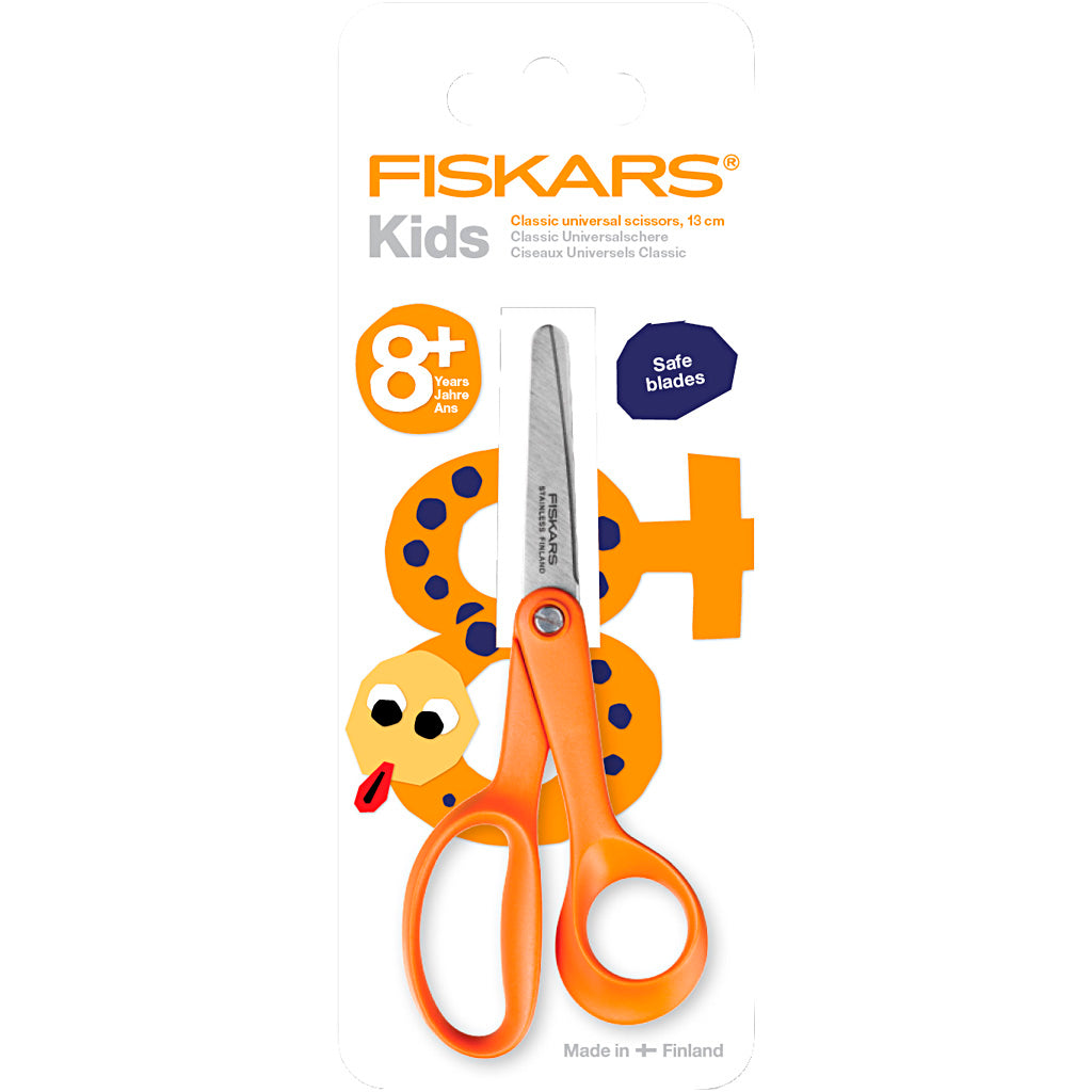 Creativ Company Fiskars klassische Kinderschere, L: 14 cm, Rechtshänder, 1 Stück