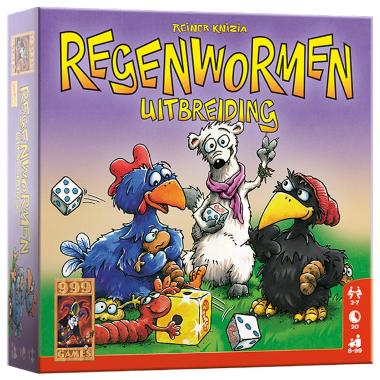 999Games Dobbel -Spiel Regenwürmer: Expansion (NL)