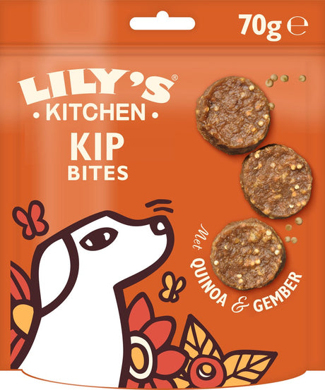 Lily's Kitchen – Hundesnacks – Hühnchenbisse zerkleinern – Hühnchen – 8 x 70 g