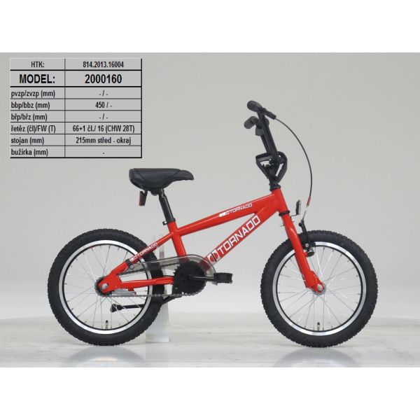 Royal BMX Fahrrad - Bugatti Tornado 16 Zoll - rot