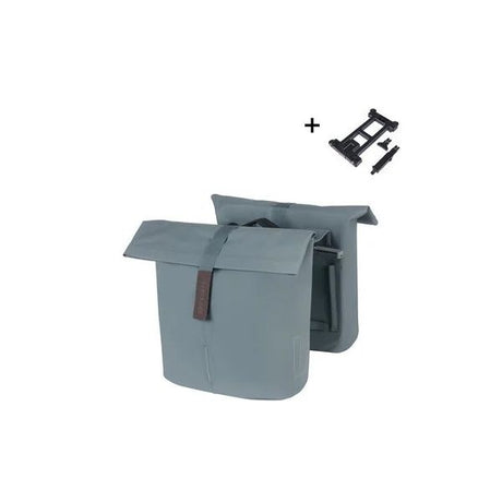 Basil Doppelte Fahrradtasche City Mik 28-32 Liter – Graphitblau