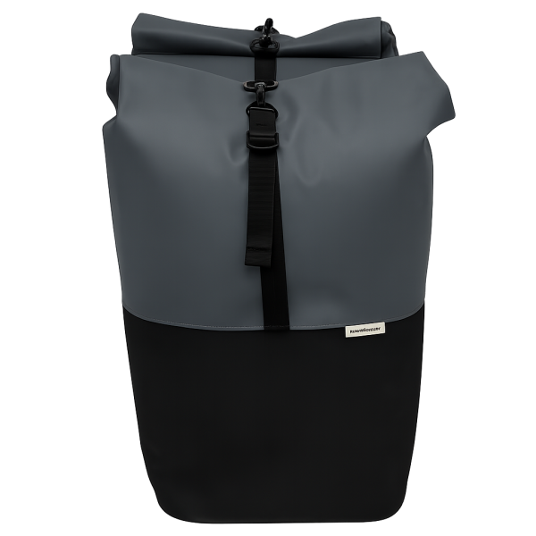Newlooxs tas new looxs nyborg double mik | donkergrijs zwart | 34l