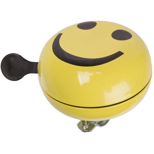 M-Wave Fahrradklingel Ding-Dong ø80mm - Smiley-Gelb