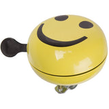 M-Wave Fahrradklingel Ding-Dong ø80mm - Smiley-Gelb