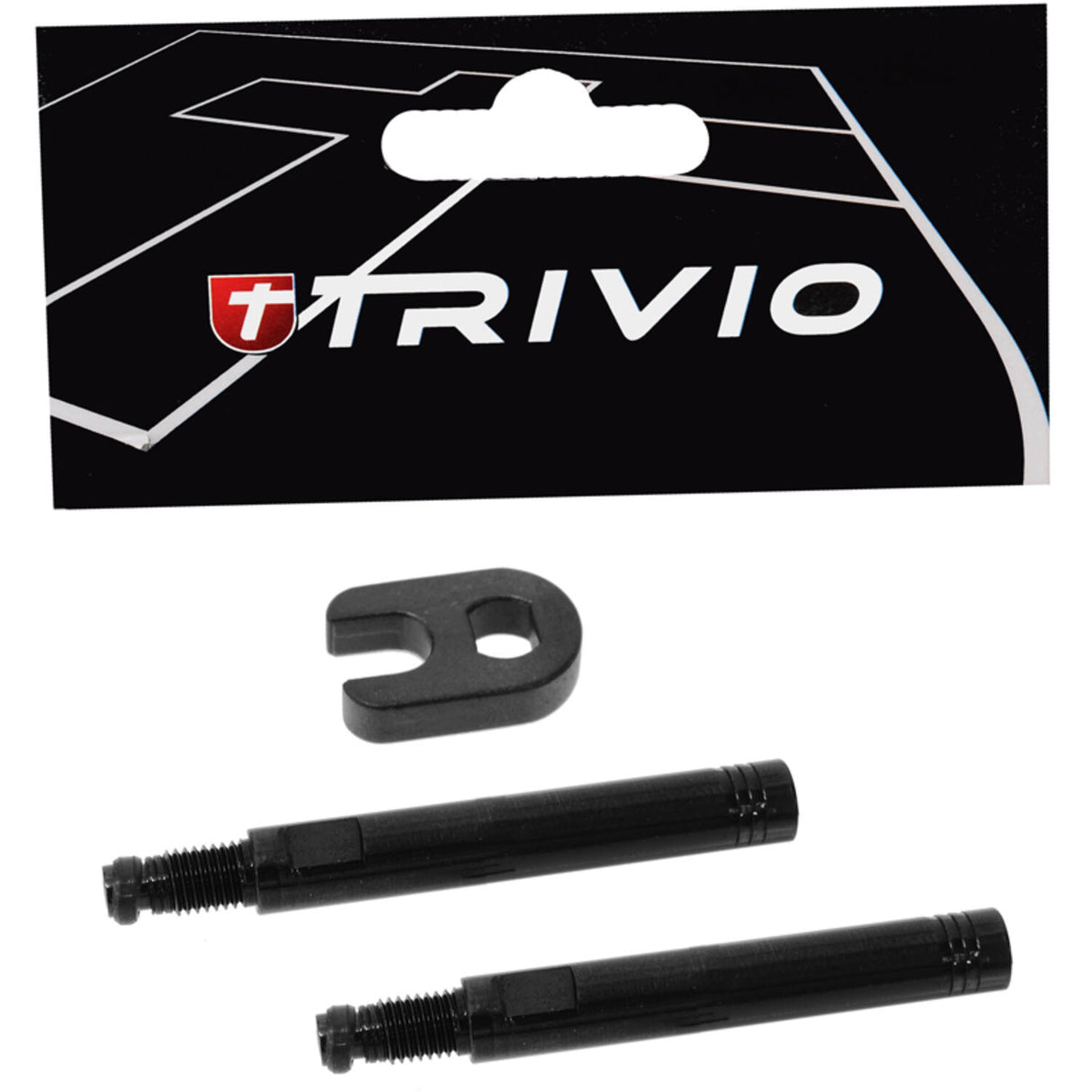 Trivio - Ventilverlängerungsset schwarz 40mm inklusive Werkzeug