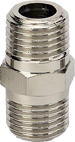 Metallarbeitsbrustnippel 1 2 x 3 4 konisch A2