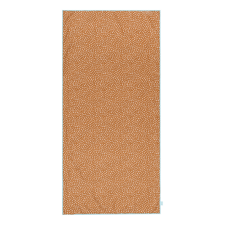Lebendige Streifen | Orange-weißes Mikrofasertuch 135 x 65 cm