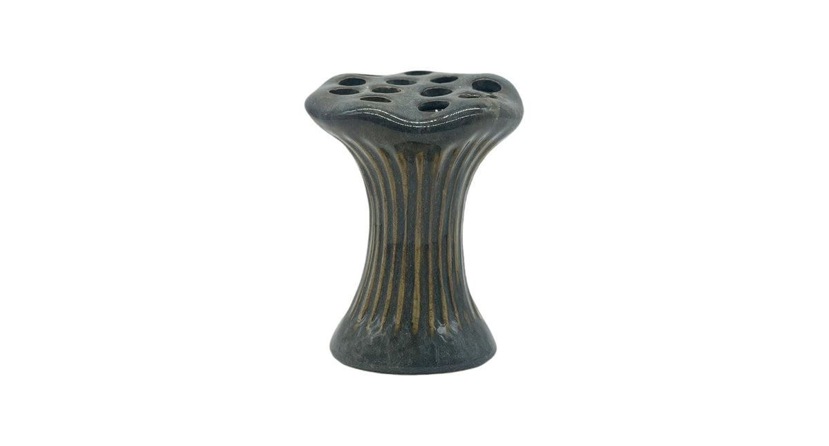 Vase ceramic 'loto' d12.6x18h cream