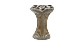 Vase ceramic 'loto' d12.6x18h green
