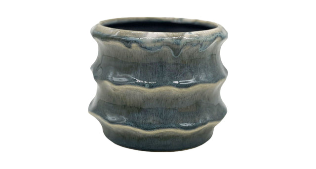 Pot ceramic 'yves' d14.8x12h green