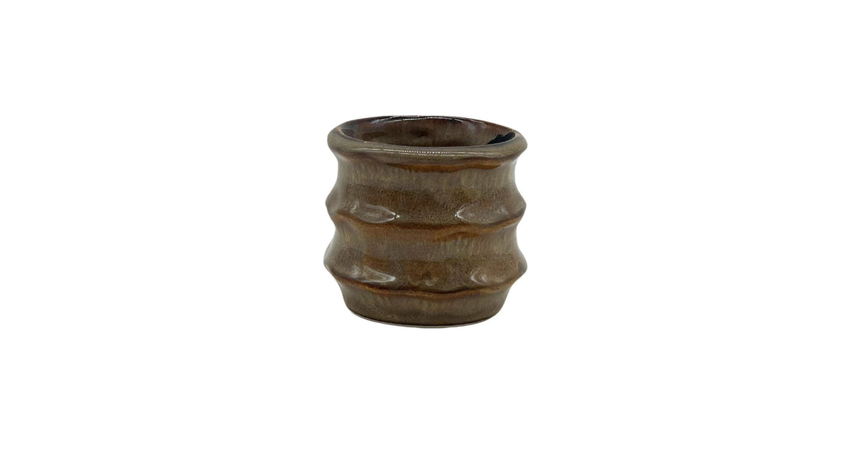 Pot ceramic 'yves' d7.6x6.8h brown