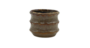 Pot ceramic 'yves' d11.1x9h brown