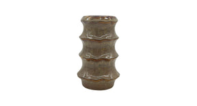 Vase ceramic 'yves' d13x20.2h brown