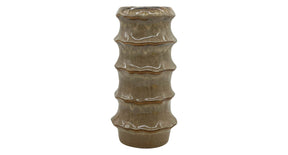 Vase ceramic 'yves' d14.2x27.5h brown