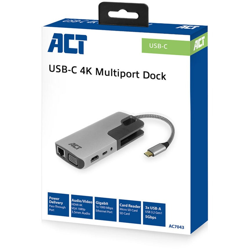 ACT-Konnektivität USB-C-Dockingstation