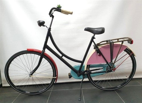 Aldo 28 Zoll Oma Fahrrad Papagei 50cm + Axa Solid