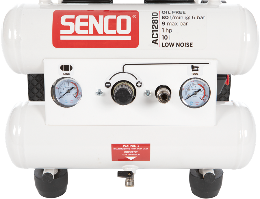 Senco ölfreier, geräuscharmer Kompressor AC12810