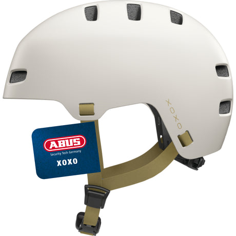 Abus Fahrradhelm xoxo eco birch taupe s - 51-55 cm - beige - geeignet für den Einsatz an Elektrofahrrädern - Cityfahrrädern - 370 g