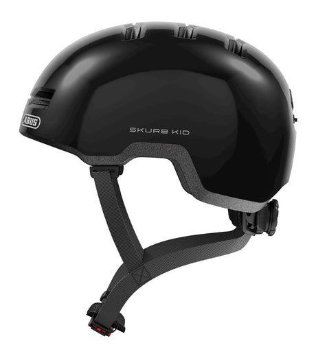 Abus Skurb Kid - Fahrradhelm - Kinder glänzend schwarz m (50 - 55 cm)