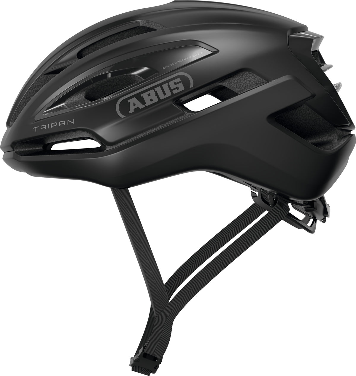 Abus Fahrradhelm Taipan Velvet Black S - 51-55 cm - Schwarz - für den Einsatz auf Gravelbikes geeignet - 255 g