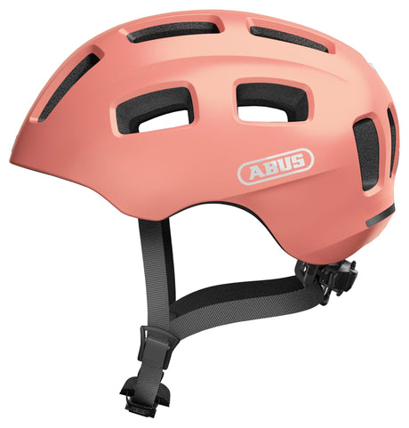 Abus Fahrradhelm youn-i 2.0 – mit Licht für Kinder, Jugendliche und junge Erwachsene – für Mädchen und Jungen – Roségold, Größe S
