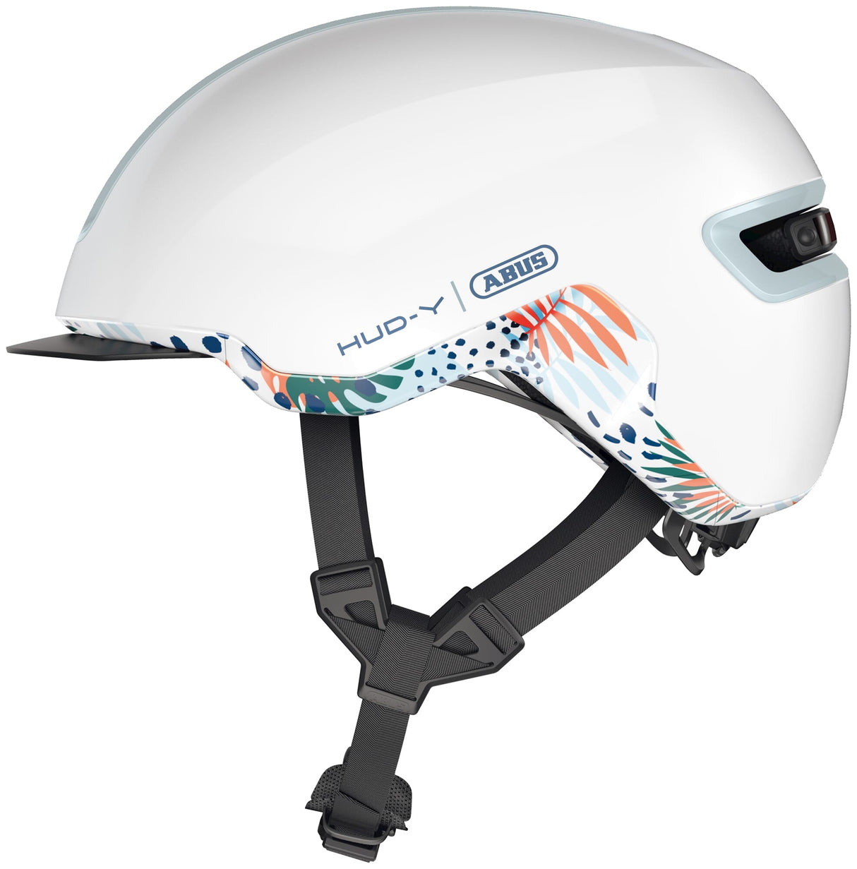 Abus Helm Hud-y Blume weiß S 51-55 cm