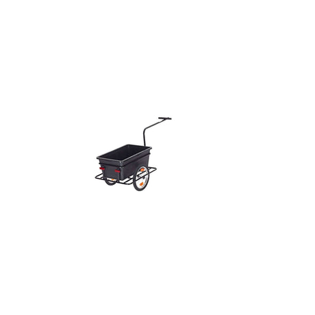 Roland Big Boy Fahrradanhänger - Plastikstahl - 90L - Schwarz