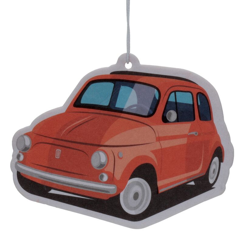 Orange - retroroter Fiat 500 Lufterfrischer