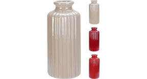 Vaas met relief electroplated d7 h15cm 3 assortie kleur