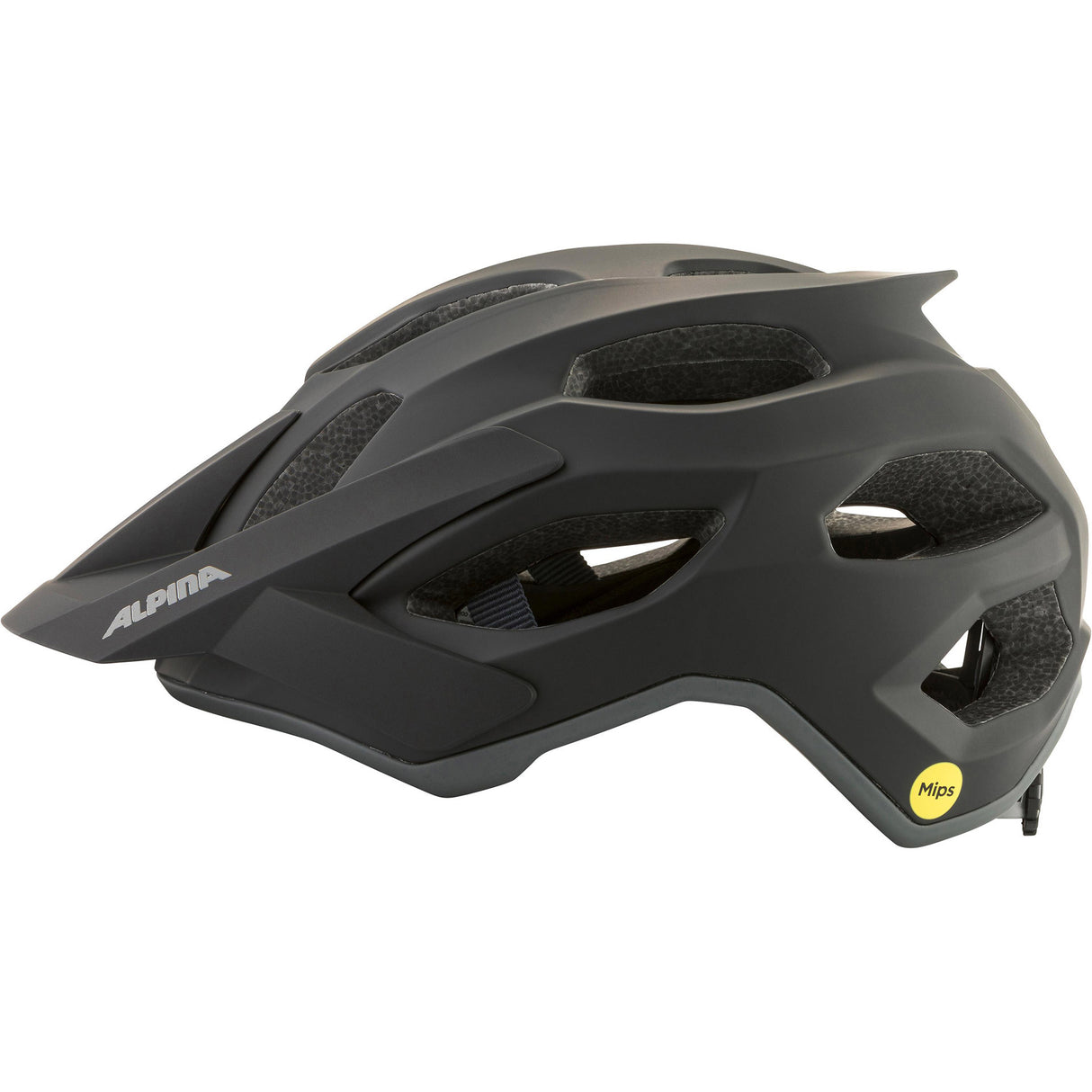 Olympische Sportbekleidung Alpina Sports MTB-Helm Apax Mips 52-57 Mattschwarz