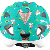 Olympiasportbekleidung Alpina Sports Kinderhelm Ximo Flash Einhorn 47-51 Glanz