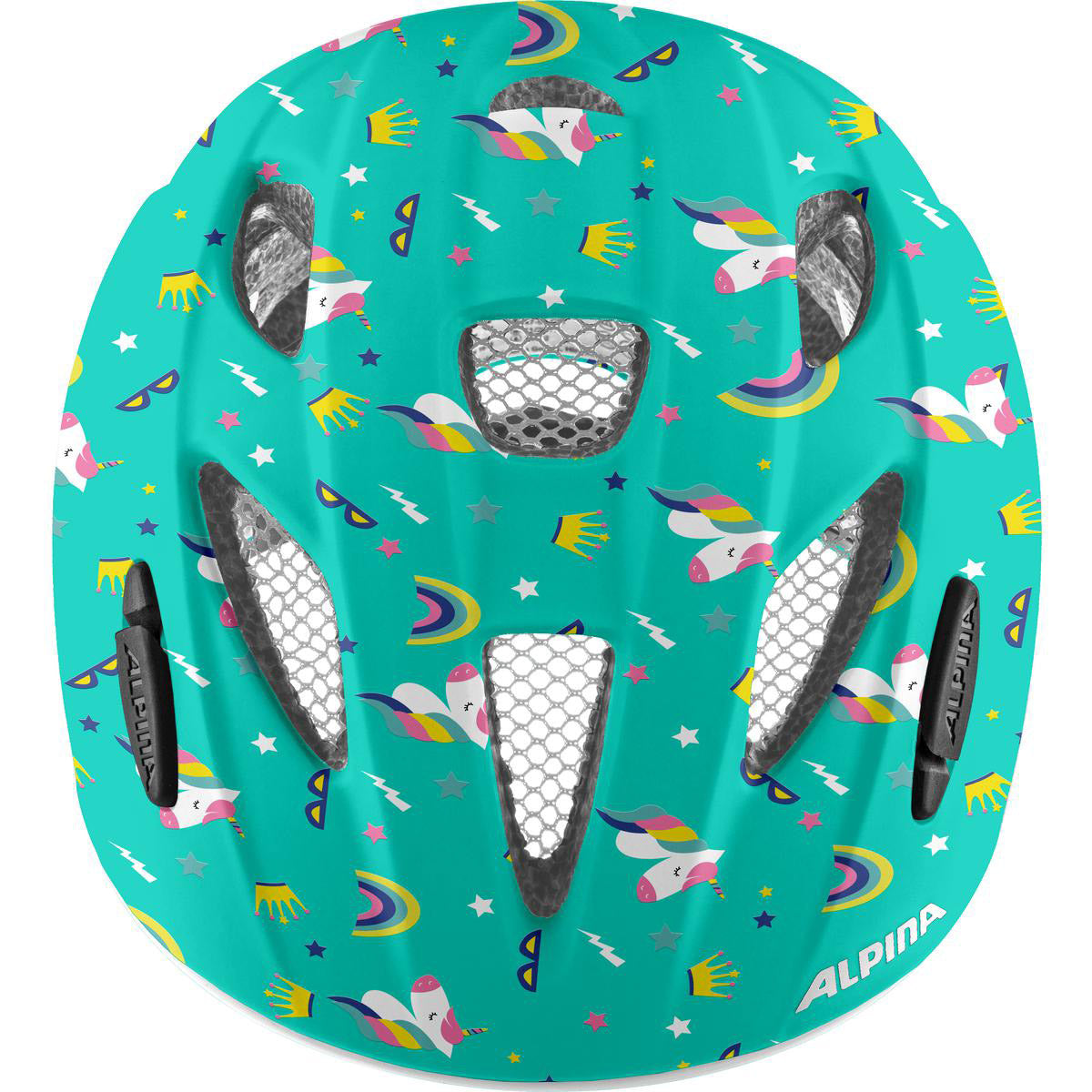 Olympiasportbekleidung Alpina Sports Kinderhelm Ximo Flash Einhorn 49-54 Glanz