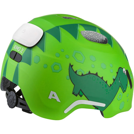 Olympiasportbekleidung Alpina Sports Kinderhelm Ximo 2 Flash Green Dino 49-54 matt