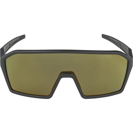 Alpina Sports Sportbrille Ram Q-Lite Gold Mirror Schwarz