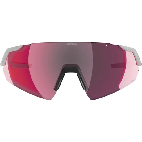 Olympische Sportbekleidung Alpina Sports Sportbrille Turbo Air Q-Lite Glanzweiß