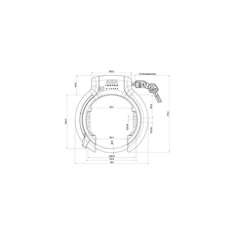 Workshop-Verpackungsringe Slot Axa Imeno X-Large Black (P20)