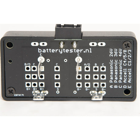 BatteryTester - weißes Etikettfahrrad -Batterie -Teile | Plastik | |