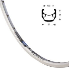 Rigida Ryde Felge 28 Chrina Alu 20mm 36 14