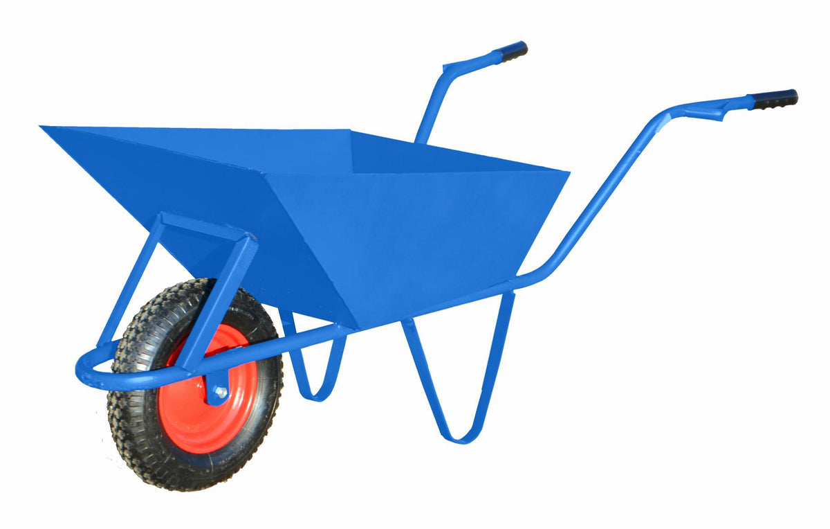 Awtools bouw kruiwagen 85l 2,0mm blauw + achterwiel