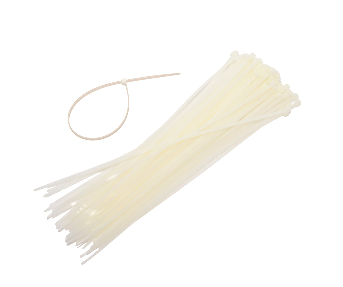 Awtools witte plastic band 7,6x350 100szt.