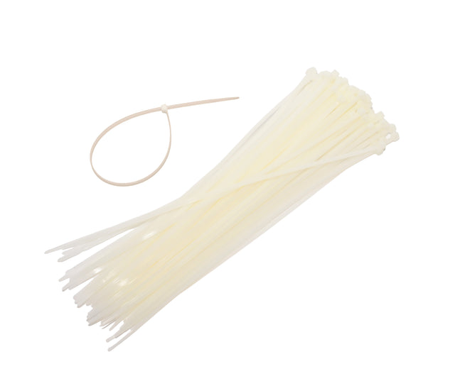 Awtools witte plastic band 7,6x350 100szt.