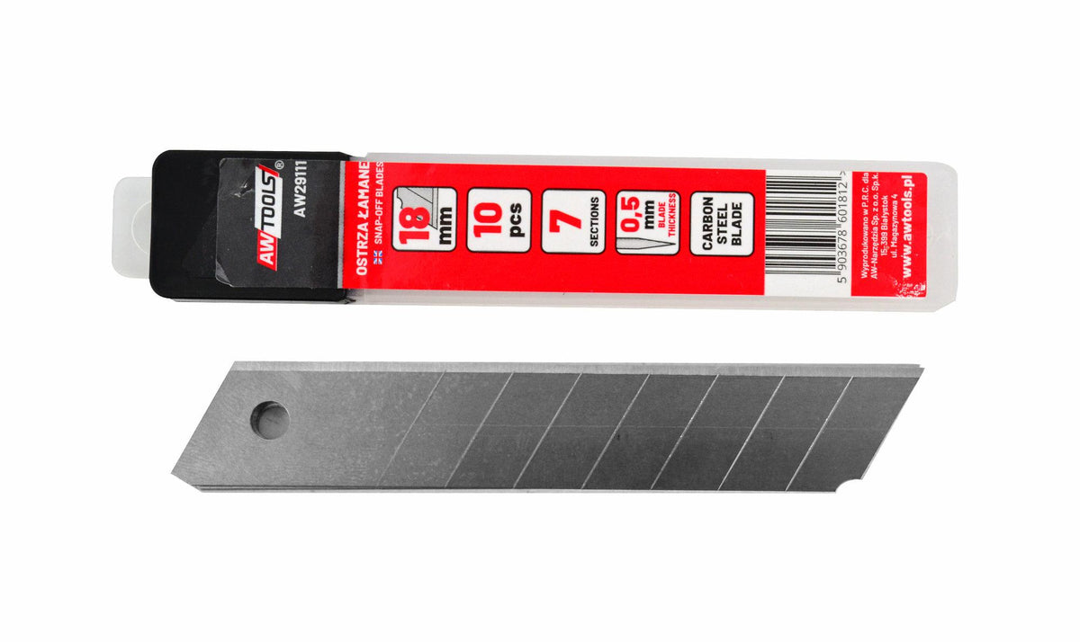 Awtools gebroken wisselbladen 18mm 10szt. 7-segmentowe