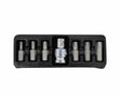Awtools torx tips 7cz. t25-t55 + adapter, met zwart gat line