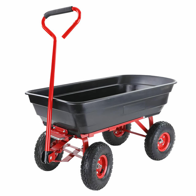 Awtools tuinwagen dumper 4 wiel 75l